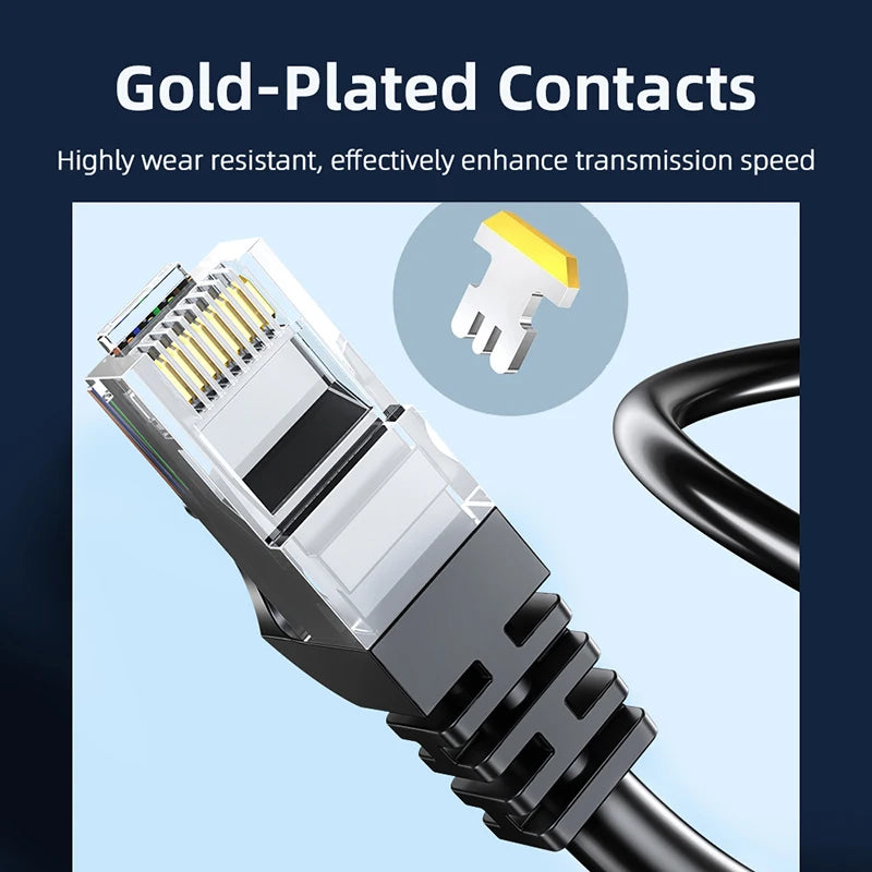 CYANMI Ethernet Cable Cat6 Lan Cable UTP RJ45 Network Patch Cable 10m 50m For PS PC Internet Modem Router Cat 6 Cable Ethernet
