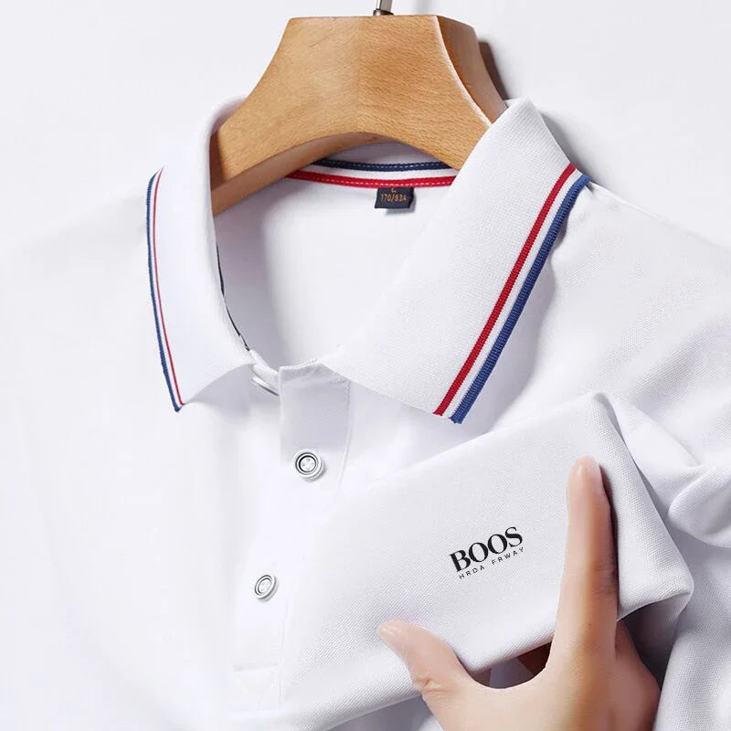 Embroidery New Summer Polo Shirt Men High Quality Men's Short Sleeve Top Business Casual Breathable Hot Sales Polo-shirt for Men