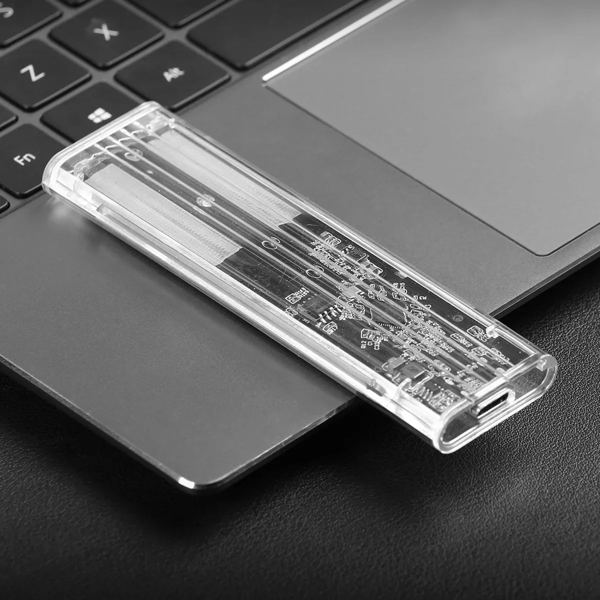M.2 SSD Case NGFF SATA Hard Disk Box Type C USB 3.1 Transparent External SSD Case For 2230 2242 2260 2280 NGFF M.2 Harddisk Case