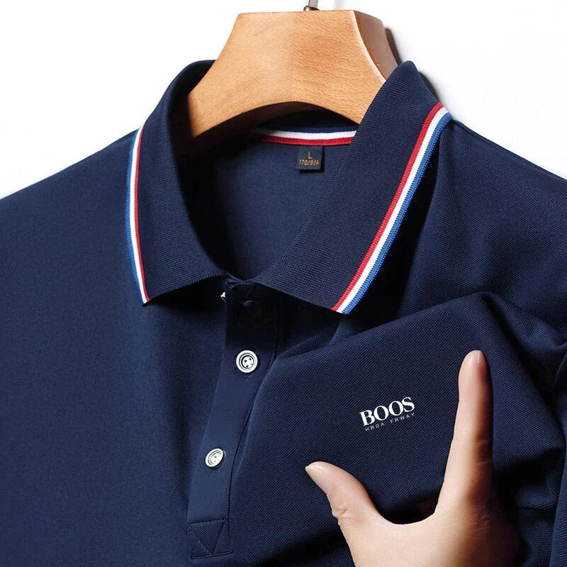Embroidery New Summer Polo Shirt Men High Quality Men's Short Sleeve Top Business Casual Breathable Hot Sales Polo-shirt for Men