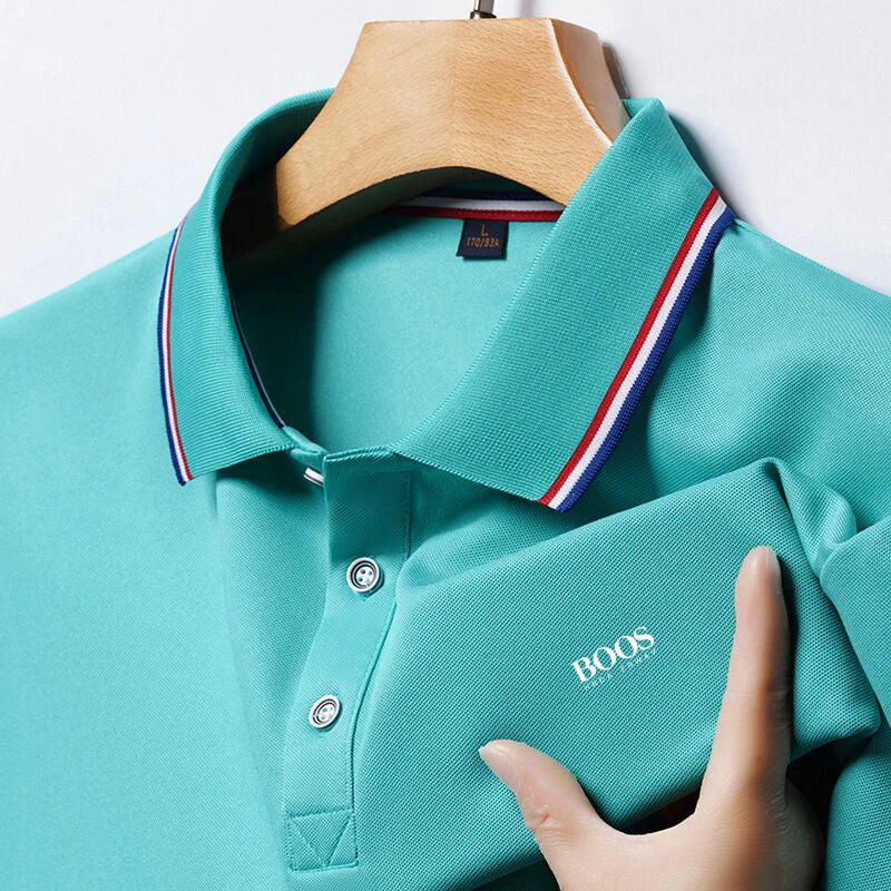 Embroidery New Summer Polo Shirt Men High Quality Men's Short Sleeve Top Business Casual Breathable Hot Sales Polo-shirt for Men