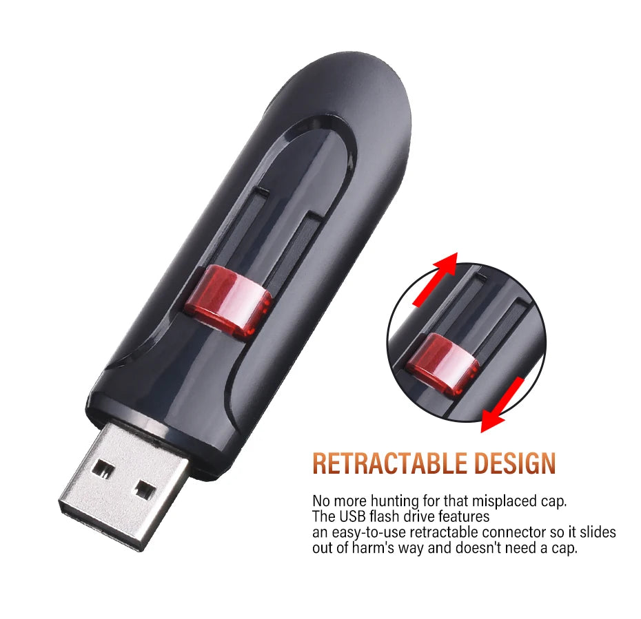 High -capacity speed USB Flash Drives 2.0 128GB 64GB Black Free Keychain Pen Drive 32GB Storage Memory Stick Mini Business Gift