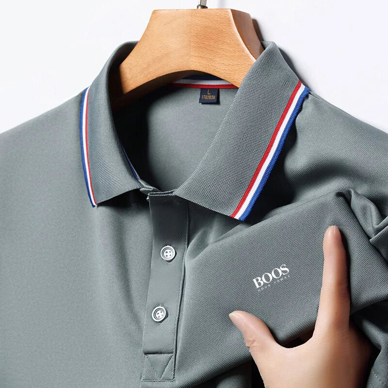 Embroidery New Summer Polo Shirt Men High Quality Men's Short Sleeve Top Business Casual Breathable Hot Sales Polo-shirt for Men