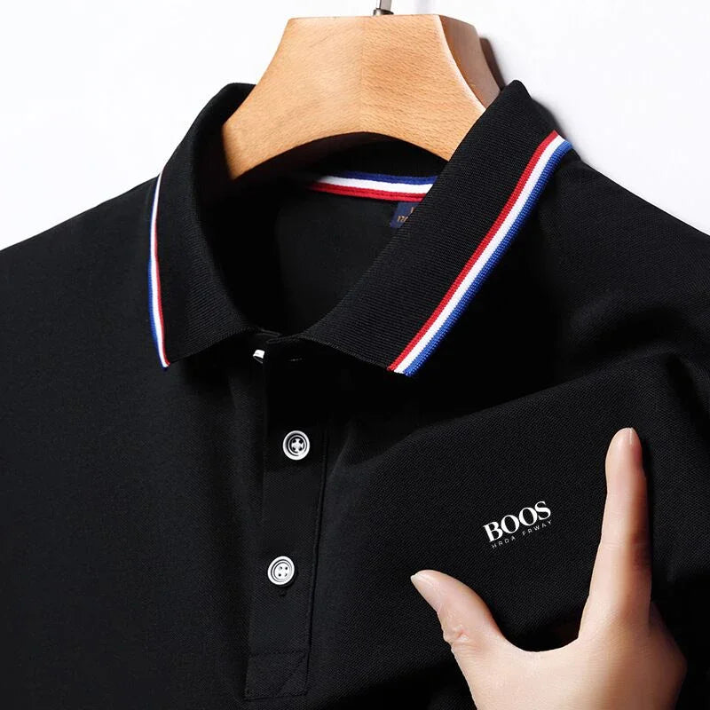 Embroidery New Summer Polo Shirt Men High Quality Men's Short Sleeve Top Business Casual Breathable Hot Sales Polo-shirt for Men